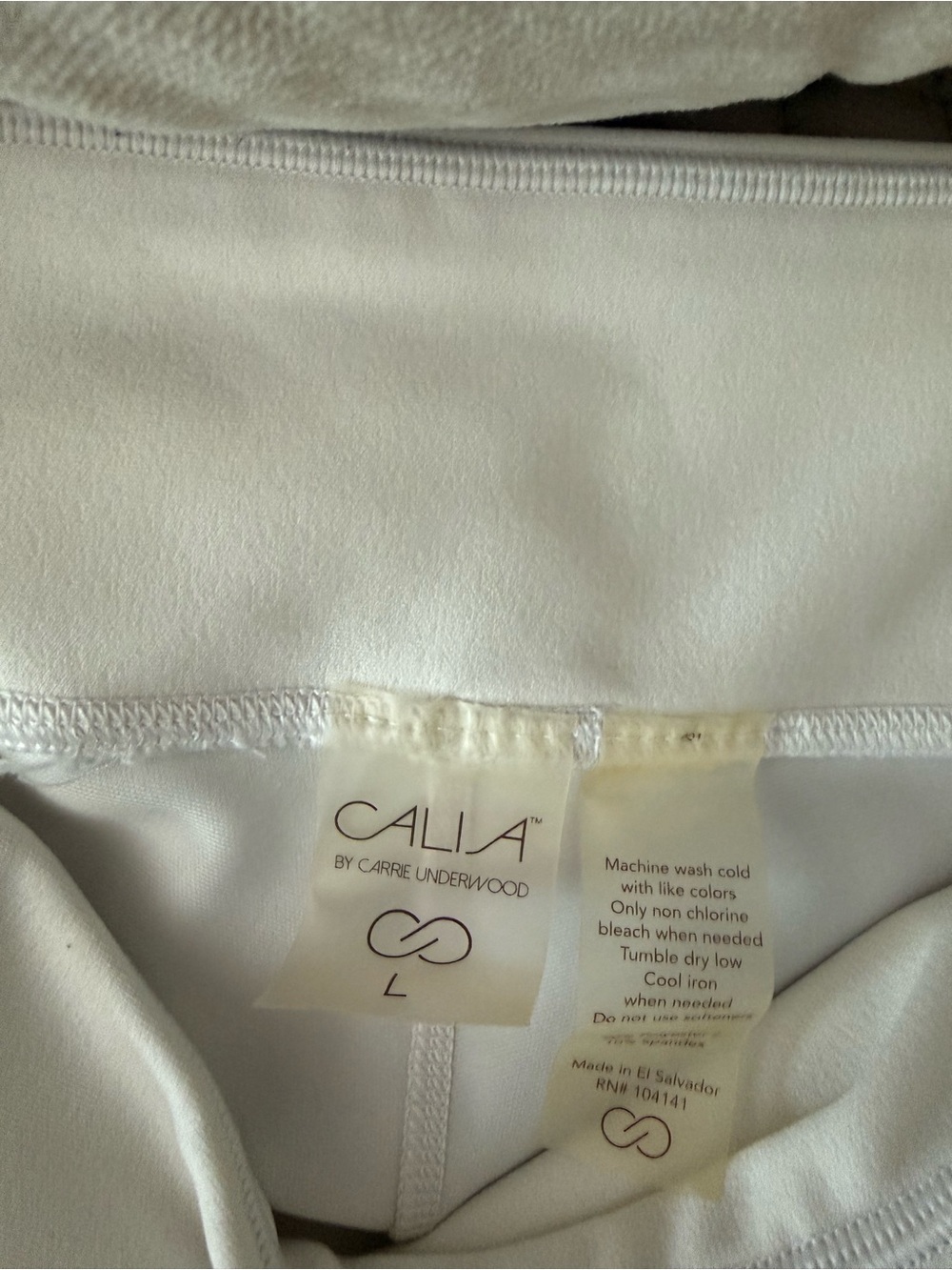 CALIA by Carrie Underwood White Floral Watercolor Active Leggings - Picture 3 of 3
